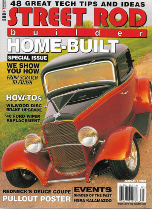 STREET ROD BUILDER 2004 JAN - TECH TIP SPCL, Y-BLOCK OVERDRIVE, A-FORD BRAKES